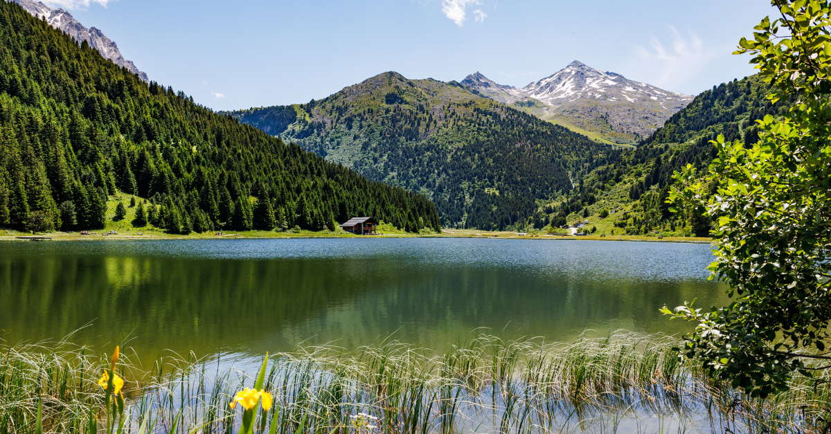 Lac de Tueda à Méribel en Savoie