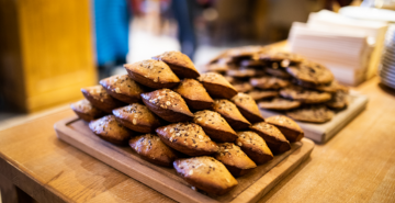 Photo de madeleines pour une pause goûter après une journée au ski.