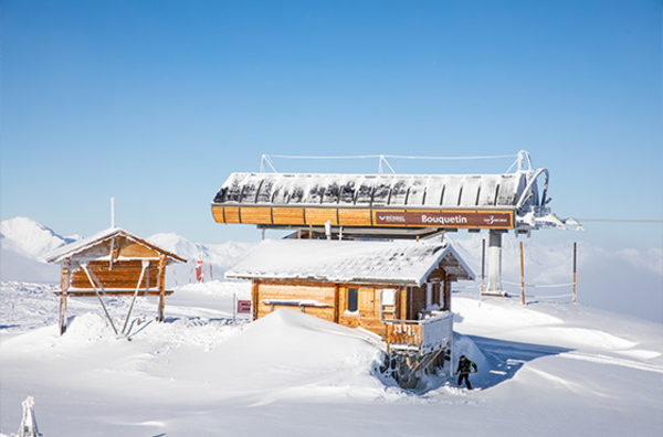 Terrasse en neige Bouquetin